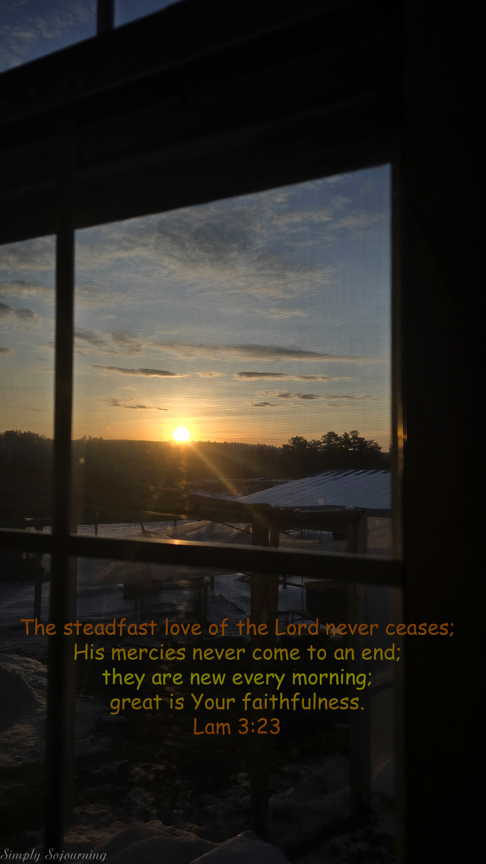 His Mercies are New Every Morning.